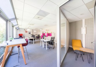 espace de coworking avec jardin à boulogne billancourt